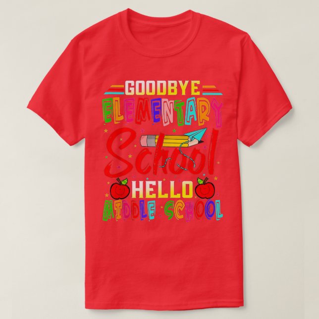 Hello Middle School Graduation Elementary School ( T Shirt (Design framsida)