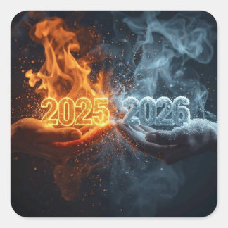 Hello Nyår Klistermärke