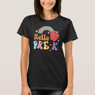 Hello Pre K  Back To School First Day Of Pre K Tea T Shirt