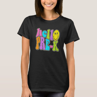 Hello Pre K  Back To School Teacher Student Boy Gi T Shirt