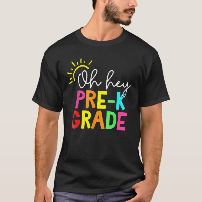 Hello Pre-k Graduation Team Back to School Teacher T Shirt (Framsida)
