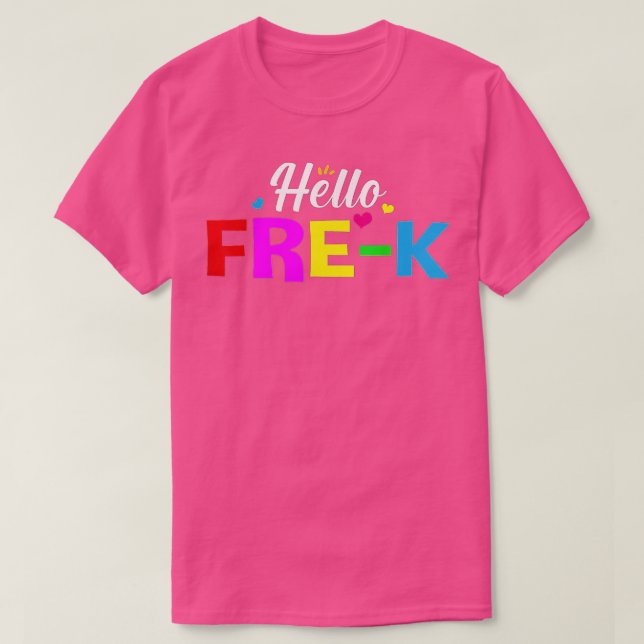 HELLO PRE K  T SHIRT (Design framsida)