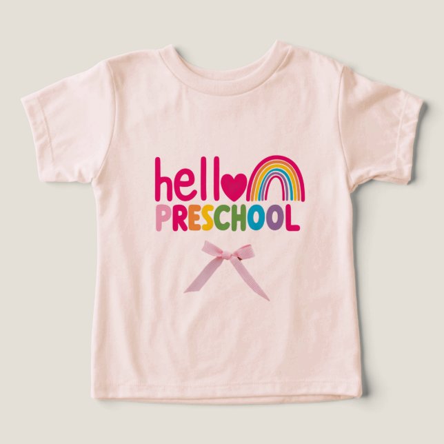Hello Preschool T-shirt - Preschool T-shirts (Design Framsida)