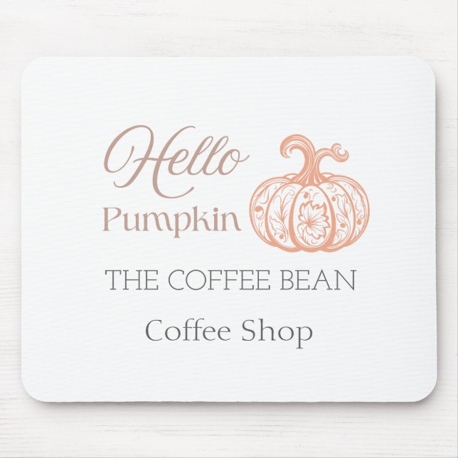 Hello Pumpkin Artisan Café Höst Branding Design  Musmatta (Framsidan)
