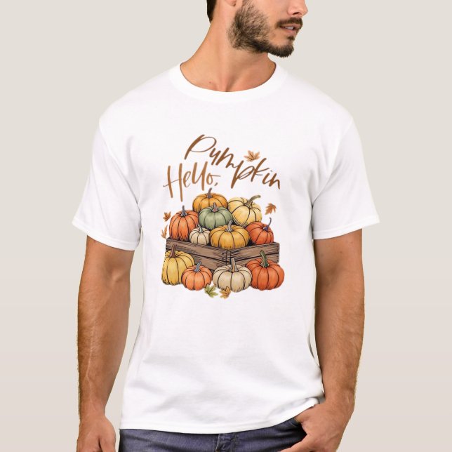 Hello, Pumpkin design Överstor T-Shirt.png T Shirt (Framsida)