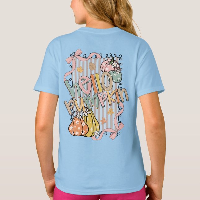 Hello Pumpkin Fall season T Shirt (Baksida)