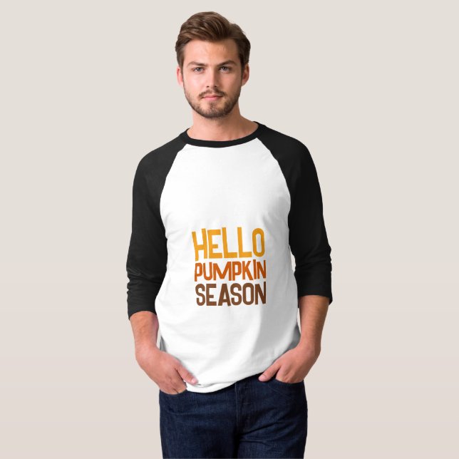Hello Pumpkin Season T-Shirt (Hel framsida)