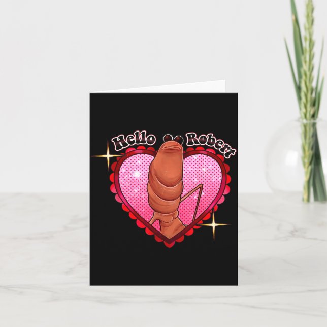 Hello Robert It's Ing Me Off Marcus The Worm  Kort (Framsida)