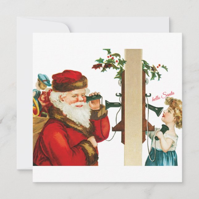 Hello Santa Julkort (Framsida)