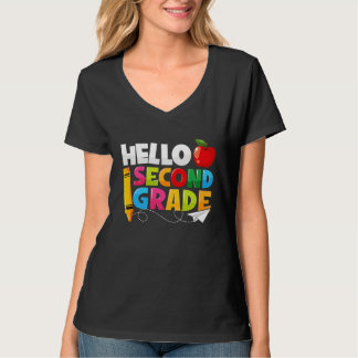 Hello Second Grade  2nd Grade Back To School Kids T Shirt