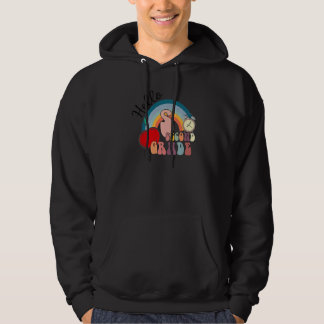 Hello Second Grade 2nd Grade Rainbow Back To Schoo Hoodie