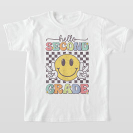Hello Second Grade Coquette Bow Teacher Girl T Shirt