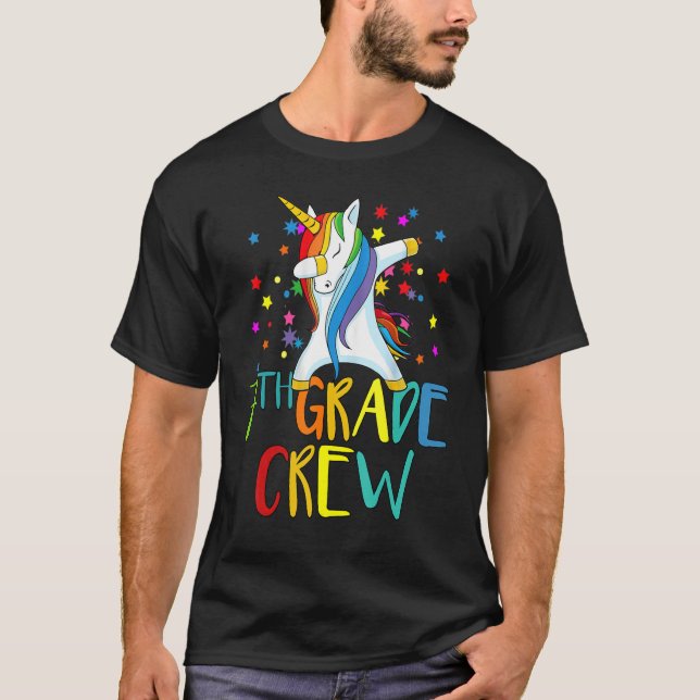 Hello Seventh Grade Crew 7th Grade Teacher Appreci T Shirt (Framsida)