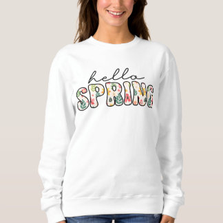 Hello spring Retro floral  T Shirt