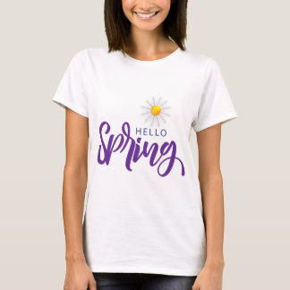 hello spring salut printemps t shirt