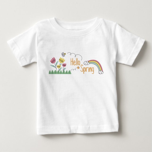 Hello Spring T Shirt (Framsida)