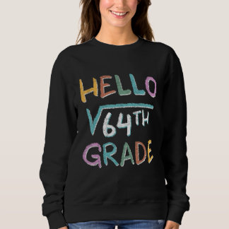 Hello Square Root Of 64 Grade  Back To School T Shirt