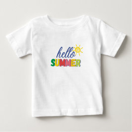 "hello summer" baby t-shirt