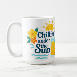 Hello Summer – Chillin’ the Sun Sticker for Mugs Kaffemugg