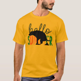 Hello Summer Dog Style T Shirt