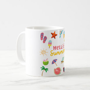 Hello Summer Mugg – Rolig och Solig Kaffe Kopp