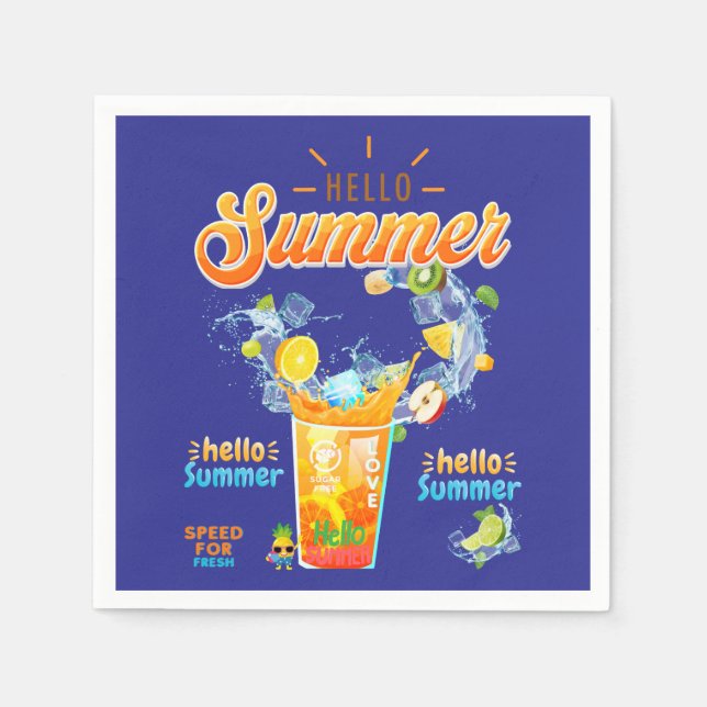 Hello Summer Pappersservett (Framsidan)
