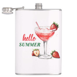 Hello Summer | Strawberry Cocktail Flask Fickplunta