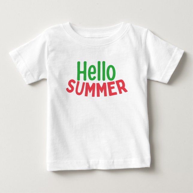 hello summer t shirt (Framsida)