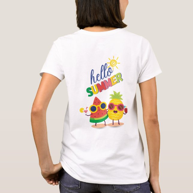 "Hello summer" t-shirt (Baksida)