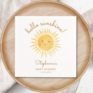 Hello Sunshine Baby Shower Pappersservett