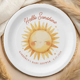 Hello Sunshine Boho Gender Neutral Sun Baby Shower
