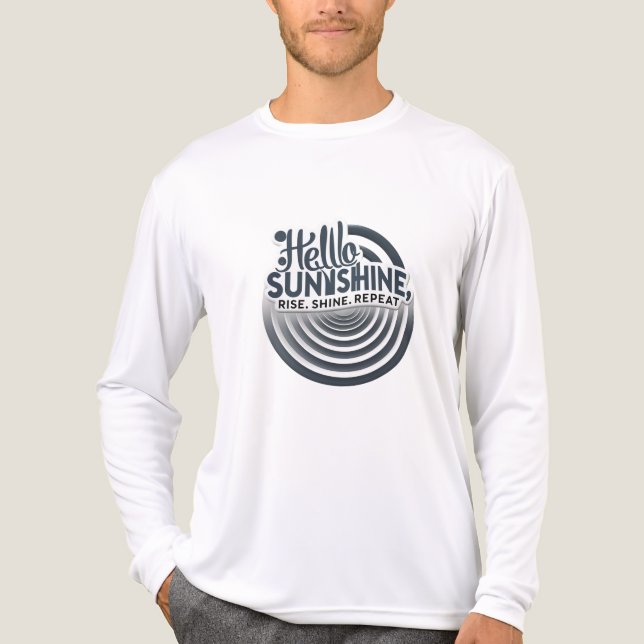 Hello Sunshine – Centrerad & Stark T Shirt (Framsida)