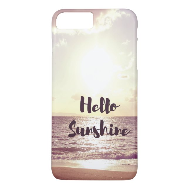 "Hello Sunshine" Foto-citat Case-Mate iPhone Skal (Baksida)