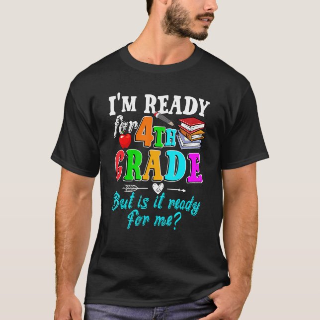 Hello Team 4th Grade Squad Teacher Student Back To T Shirt (Framsida)