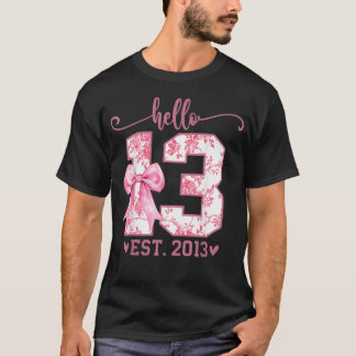 Hello Thirn Est 2013 13-års födelsedag Coquette 13 T Shirt