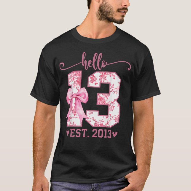 Hello Thirn Est 2013 13-års födelsedag Coquette 13 T Shirt (Framsida)