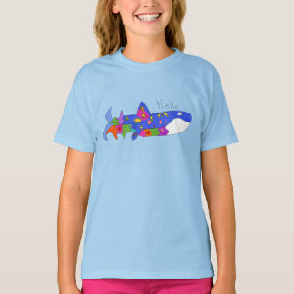 Hello Valhaj T-Shirt för Barn