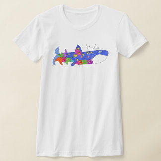 "Hello Whale" T Shirt