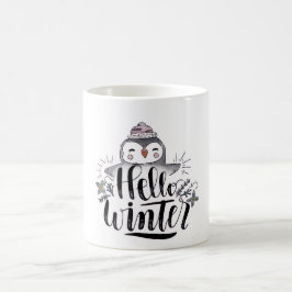 Hello Winter Penguin Mug Kaffemugg