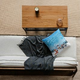 Hello Winter Personalized Throw Pillow Kudde