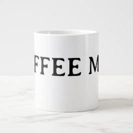 Hello World Minimalist vit Kaffe kopp* Jumbo Mugg