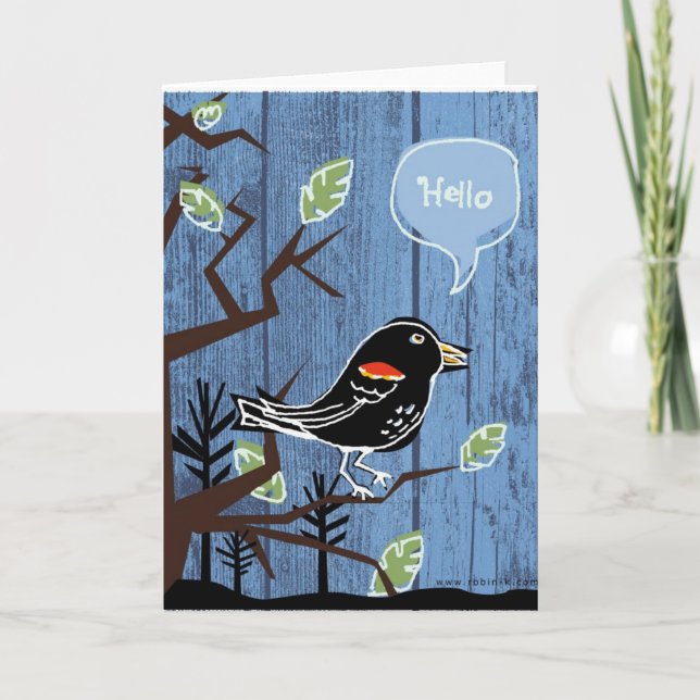 Helloblackbird Kort (Framsida)