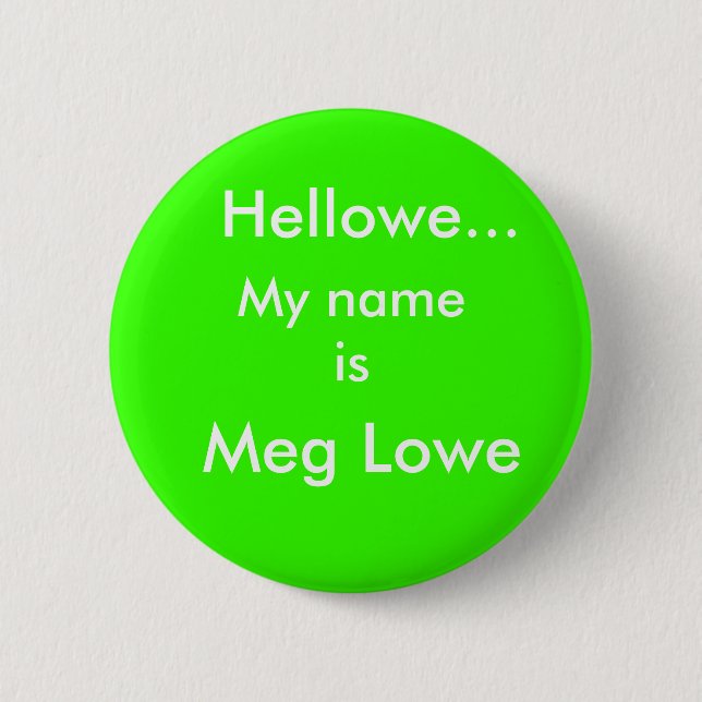 Hellowe…, megohm Lowe, mitt namn är Knapp (Framsida)