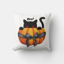 Helloween Black Cat i en Pumpkin Funny Gift