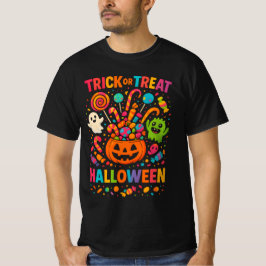 HELLOWEEN Bus eller godis Fullt Färg Unisex-kläder T Shirt