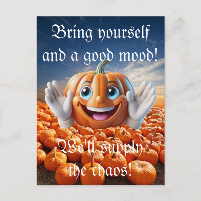 Helloween-kort Helg Vykort (Framsida)