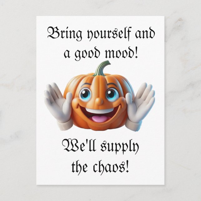 Helloween-kort Helg Vykort (Framsida)