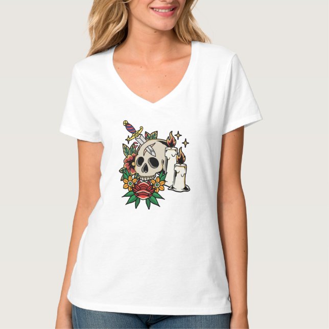 Helloween Tattoo T-Shirt (Framsida)