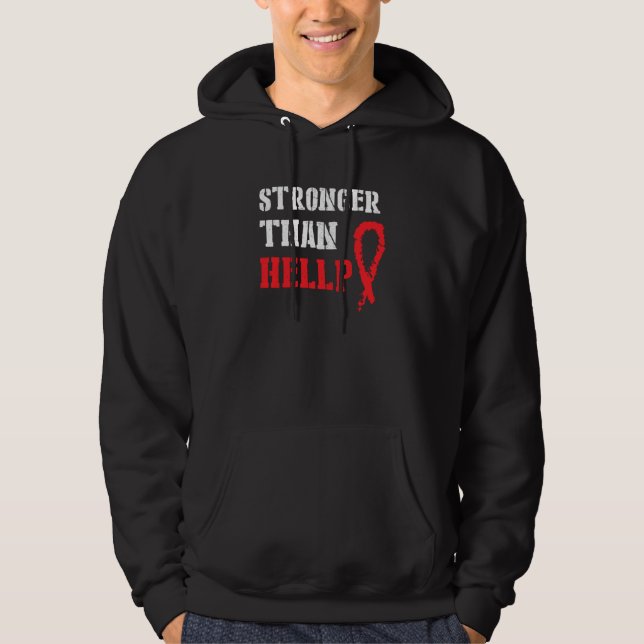 Hellp Syndrom Preeclampsia Awareness Red Ribbon Su Hoodie (Framsida)