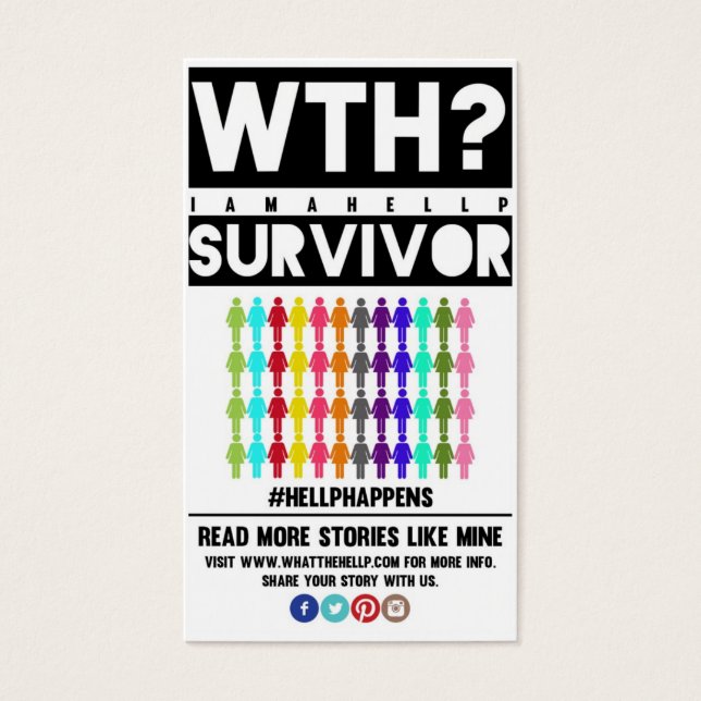 HELLP Syndrome Awareness Visitkort (Framsidan)